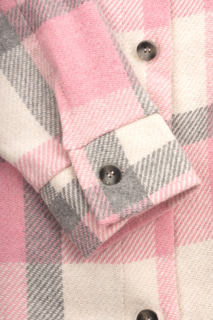 Фото Рубашка с узором для девочки MyChance Клеточка 164 см Розовый (2000990356673D)