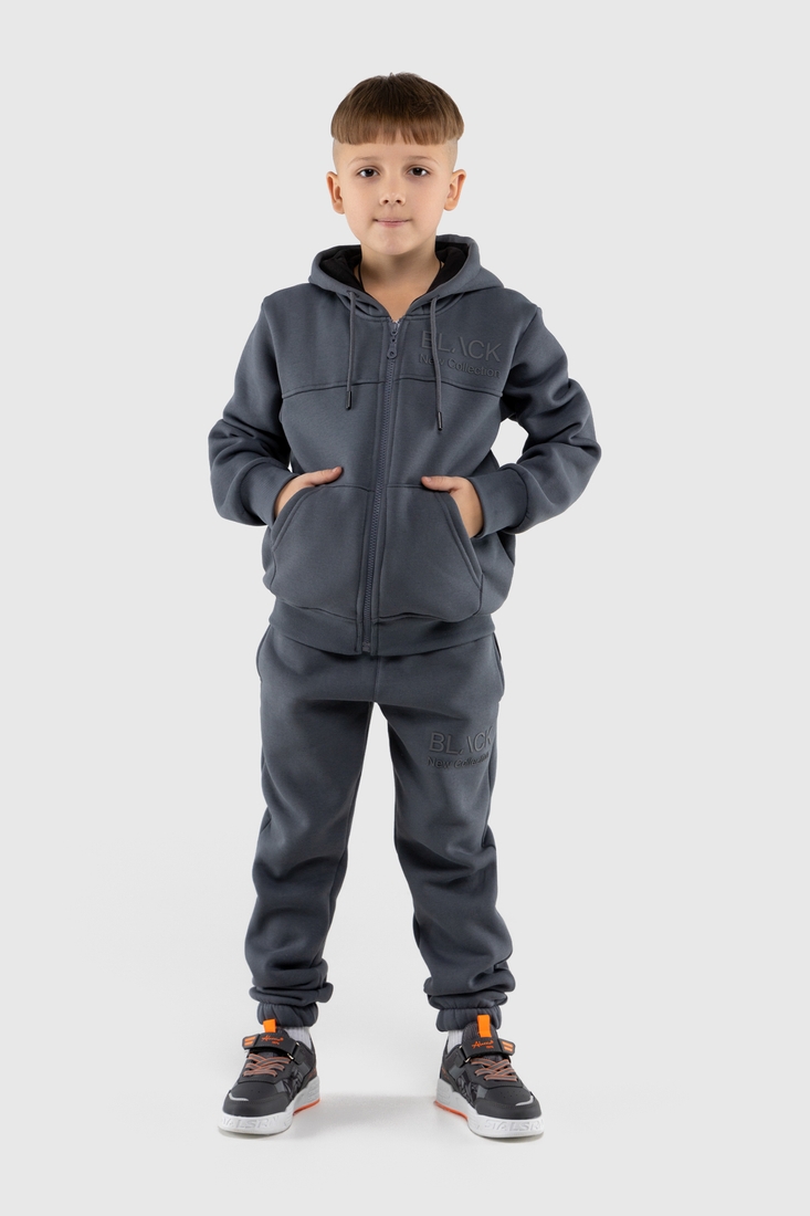 Фото Спортивний костюм для хлопчика (кофта, штани) MAGO T-362 128 см Графітовий (2000990064769W)