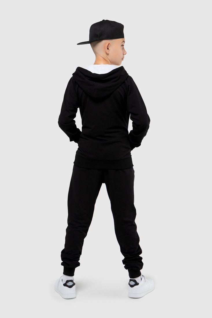 Фото Спортивный костюм (кофта, штаны) для мальчика YESMINA 4042 164 см Черный (2000989929697D)