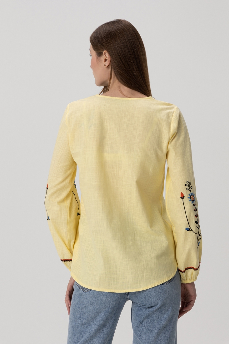 Фото Вишиванка сорочка з принтом жіноча Park karon 23150 36 Жовтий (2000990154224A)
