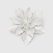 Новорічна прикраса "Квітка мала" Dashuri 10 см Білий (2000990125675)(NY) Фото 2 з 3