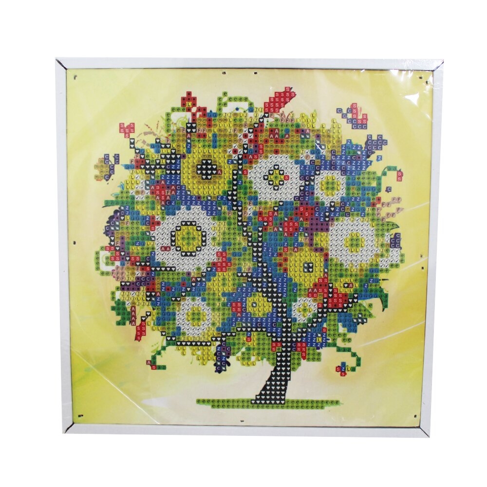 Фото Набір для творчості DIY Алмазна мозаїка на підрамнику 20х20 Дерево квітуче (2000903595786)