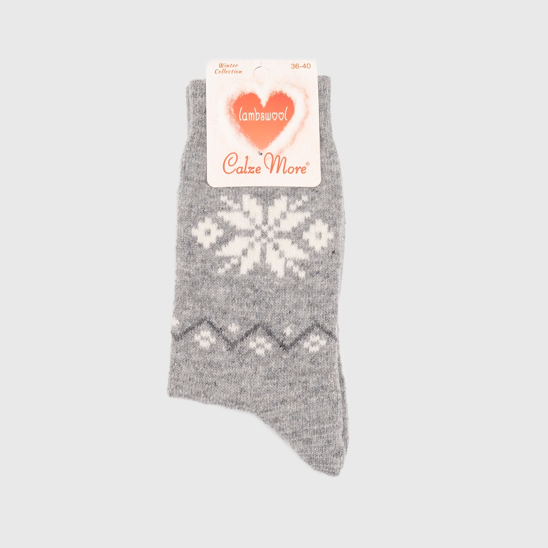Фото Шкарпетки жіночі HAKAN Calze More 9 сніжинка 36-40 Сірий (2000990110794A)(NY)