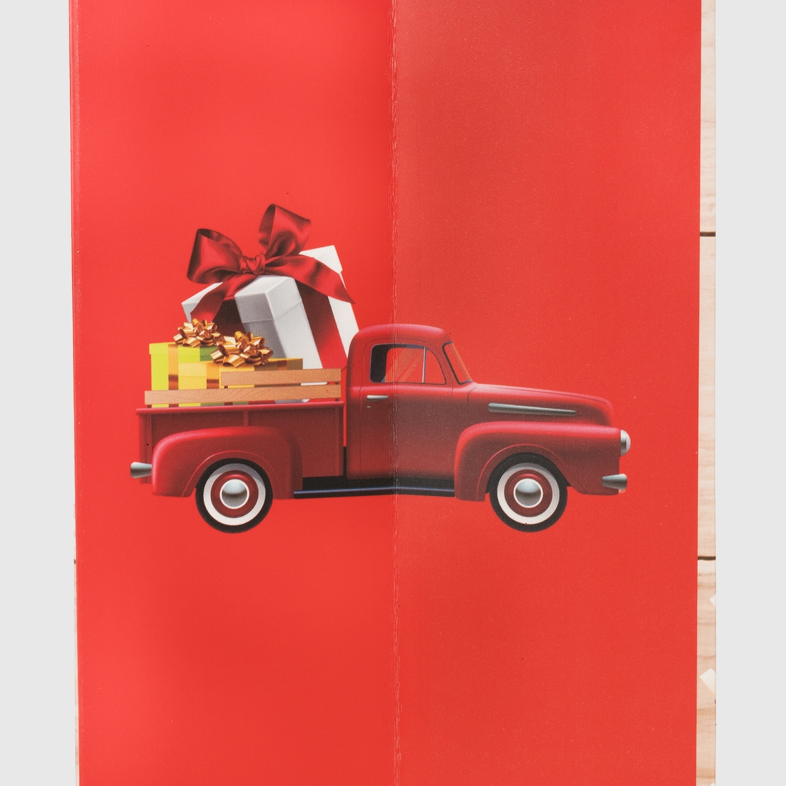 Фото Пакет подарунковий новорічний "Машинка" DW6316 30х40х12 см Різнокольоровий (2002014544035)(NY)