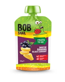 Bob Snail пюре смузі банан-чорна смородина 120г 6371 П (4820219346371)