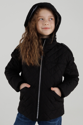 Фото Куртка для девочки 2401 152 см Черный (2000990260239D)