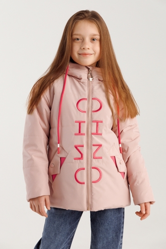 Фото Куртка для девочки HL-612 122 см Пудровый (2000990257420D)