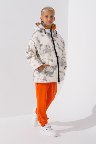 Фото Куртка для хлопчика XZKAMI 2318 152 см Молочно-сірий (2000990605061W)
