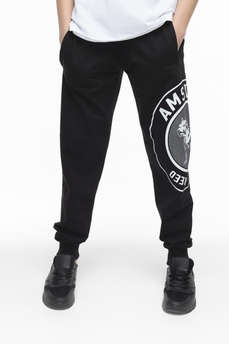 Фото Спортивні штани для хлопчика AZN 343 176 см Чорно-білий (2000989563334D)