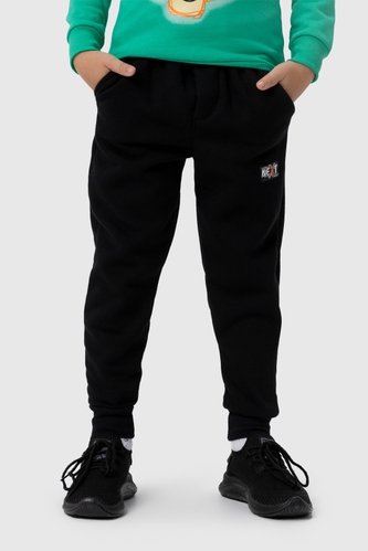 Фото Спортивные штаны с принтом для мальчика Pitiki 2001-1 128 см Черный (2000990094339W)