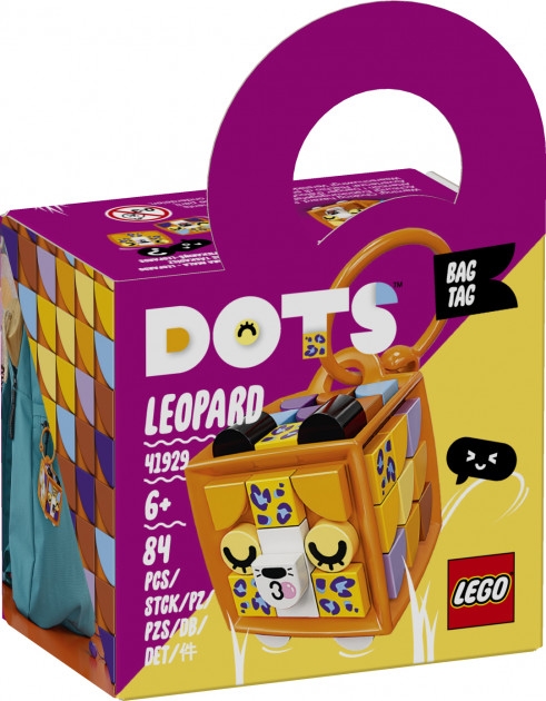 Фото Конструктор LEGO® DOTS Брелок «Леопард» 84 деталей (41929)