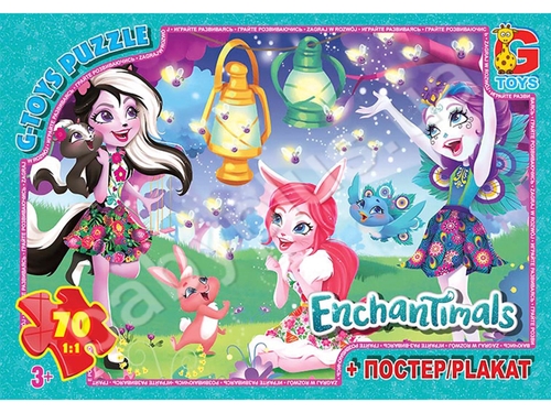 Пазл G-Toys із серії "Enchantimals", 70 ел. EA203 (4824687636354)