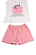 Піжама жіноча, 40227 L Білий+рожевий (2000904131167) Фото 3 з 3
