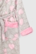 Халат теплий для дівчинки POLAR Серця СР M Сіро-рожевий (2000990215123A) Фото 9 з 11