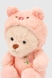 Мягкая игрушка Медвежонок JINGRONGWANJU 19 Розовый (2002013809807) Фото 2 из 4