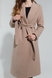 Пальто женское 396 либерти 52 Бежевый (2000990391339D) Фото 5 из 14