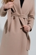 Пальто женское 396 либерти 52 Бежевый (2000990391339D) Фото 6 из 14