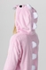 Піжама кігурумі для дівчинки Динозавр 110 см Рожевий (2000990213457А) Фото 7 з 17