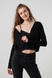 Пуловер однотонный женский 21133 S Черный (2000990337481D) Фото 3 из 13