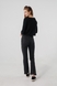 Пуловер однотонный женский 21133 L Черный (2000990337498D) Фото 8 из 13