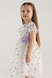 Сукня бальна з візерунком для дівчинки Wecan 24341 110 см Білий (2000990342911A) Фото 6 з 14