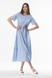 Платье с узором женское 2316 3XL Голубой (2000989725824S) Фото 2 из 12