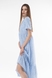 Сукня з візерунком жіноча 2316 3XL Блакитний (2000989725824S) Фото 4 з 12