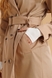 Тренч однотонный женский Манхетон 40 Бежевый (2000990351418D) Фото 4 из 14