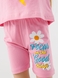 Костюм футболка+шорти для дівчинки Baby Show 16408 110 см Рожевий (2000990474186S) Фото 7 з 17