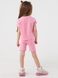 Костюм футболка+шорти для дівчинки Baby Show 16408 92 см Рожевий (2000990474155S) Фото 3 з 17
