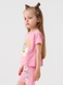 Костюм футболка+шорти для дівчинки Baby Show 16408 110 см Рожевий (2000990474186S) Фото 4 з 17