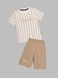 Костюм футболка+шорти для хлопчика Baby Show 5187 98 см Бежевий (2000990528094S) Фото 7 з 16