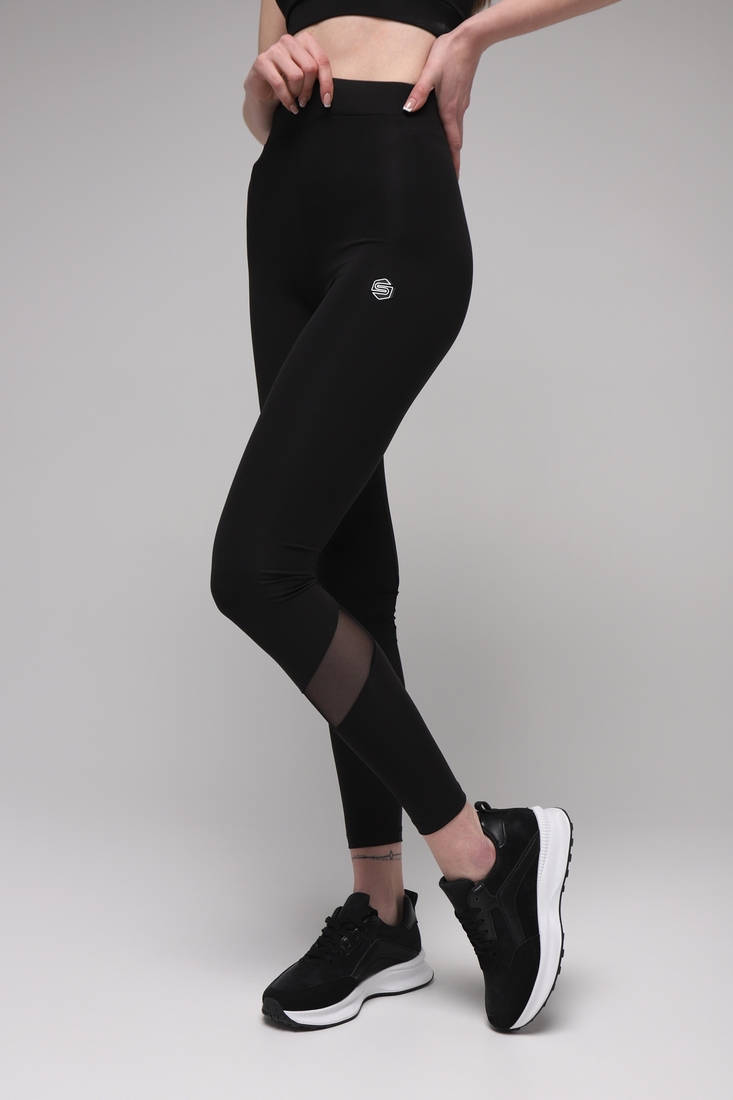 Фото Фітнес костюм однотонний (топ+лосини) жіночий Speed Life SB-0769 S Чорний (2000989492849A)