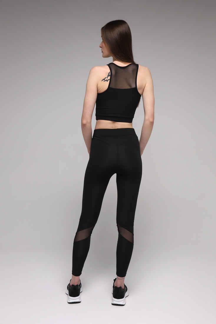 Фото Фитнес костюм однотонный (топ+лосины) женский Speed Life SB-0769 XL Черный (2000989552567A)