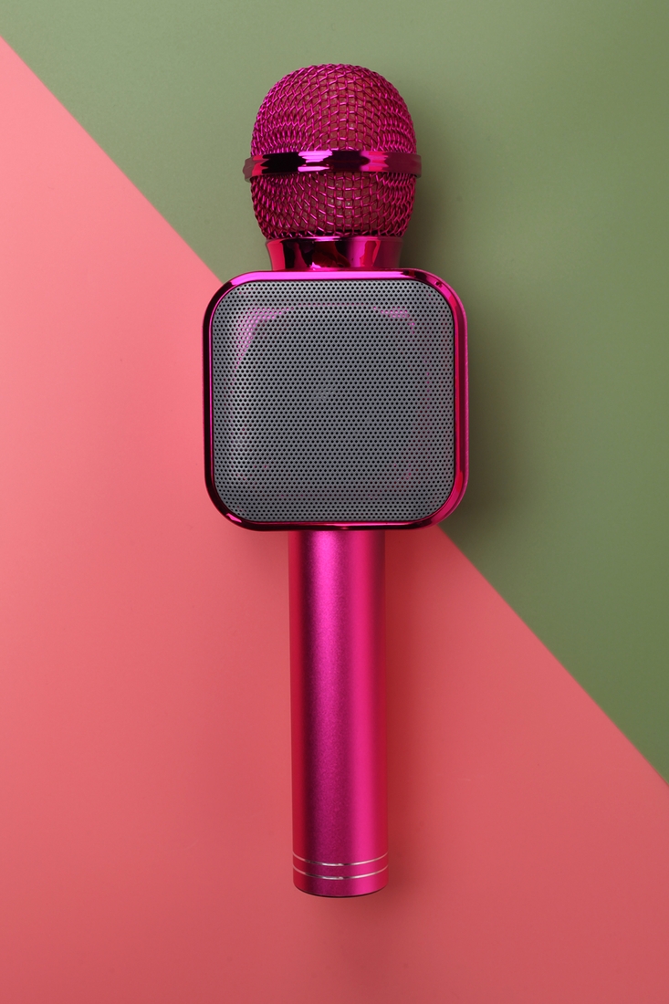 Фото Караоке микрофон USB, Bluetooth MingXing WS-1818 Розовый (2000989375487)