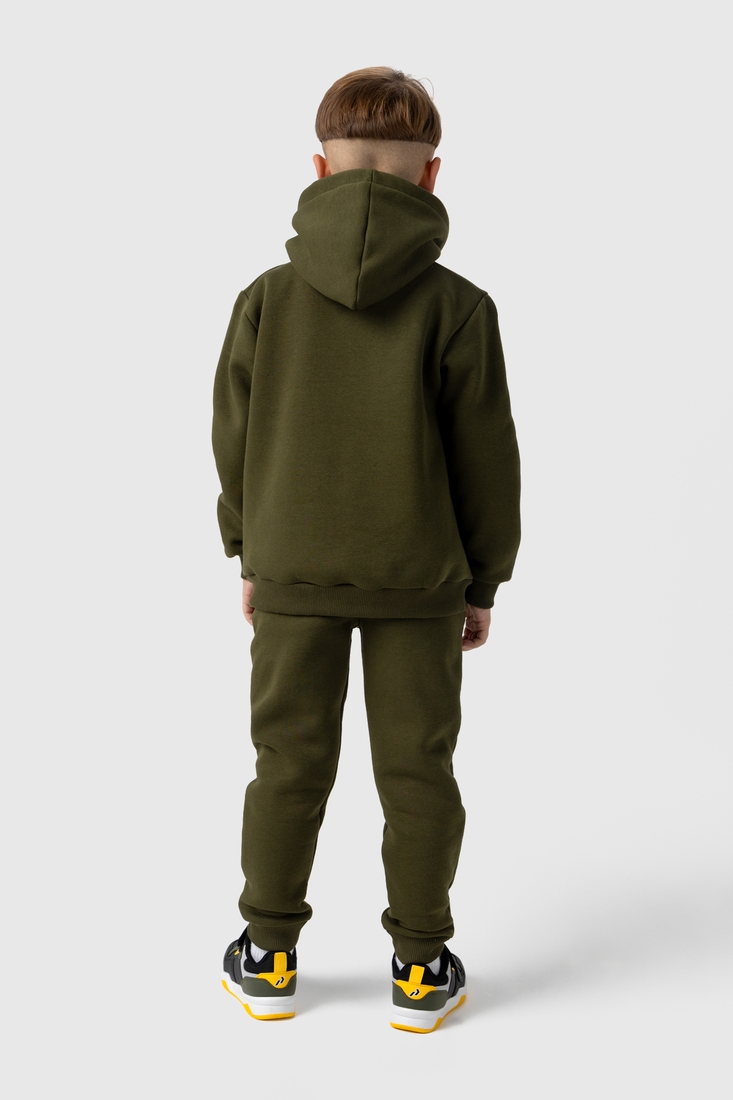Фото Костюм для хлопчика (худі+штани) Ecrin 2025 134 см Хакі (2000990230775W)