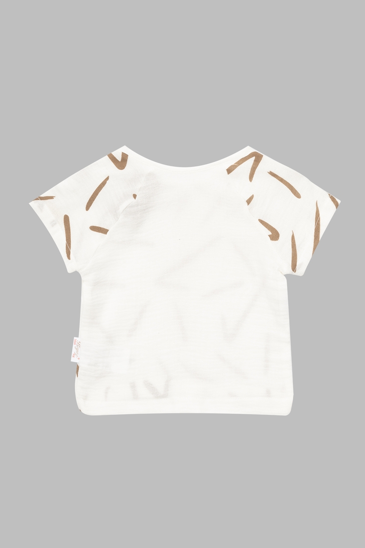 Фото Костюм (футболка+шорти) для хлопчика Beyaz Bebek 2194 74 см Бежевий (2000990302533S)