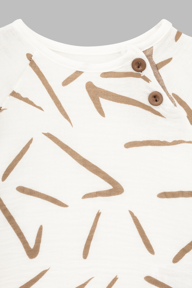 Фото Костюм (футболка+шорти) для хлопчика Beyaz Bebek 2194 92 см Бежевий (2000990302595S)