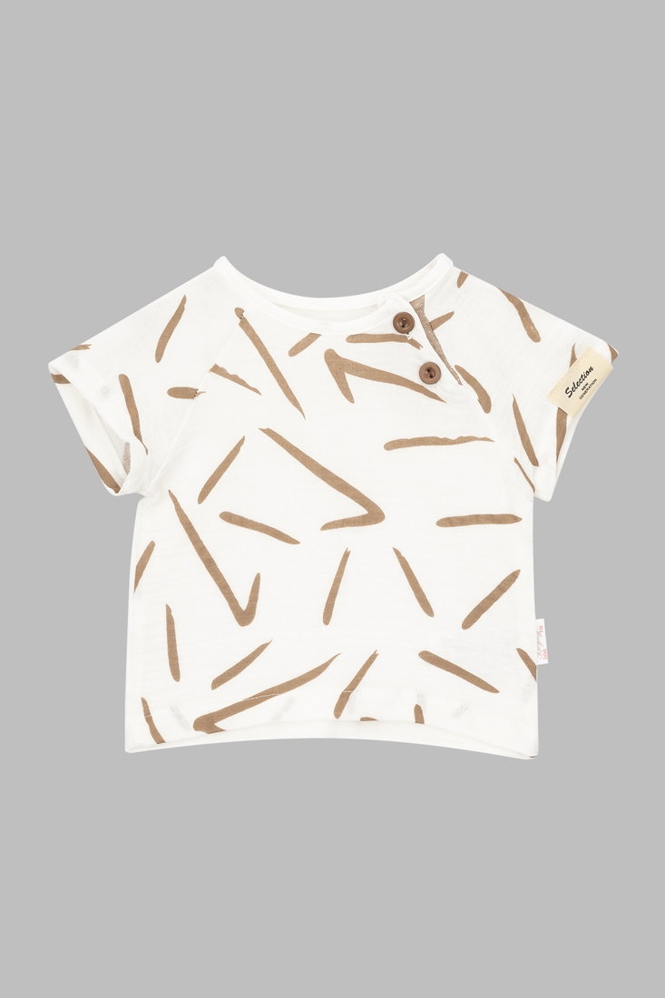 Фото Костюм (футболка+шорти) для хлопчика Beyaz Bebek 2194 92 см Бежевий (2000990302595S)