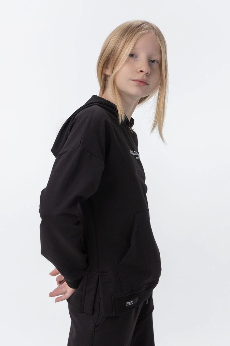 Фото Костюм (худи+штаны) для девочки Viollen 2192 128 см Черный (2000990147721D)