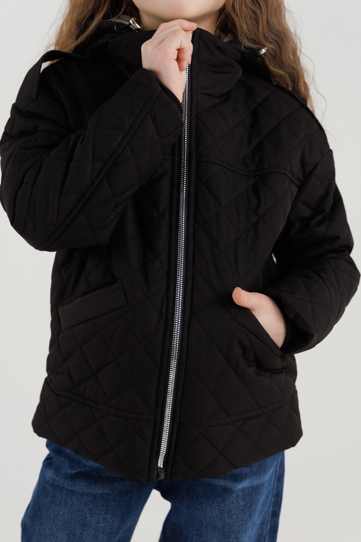 Фото Куртка для дівчинки 2401 152 см Чорний (2000990260239D)