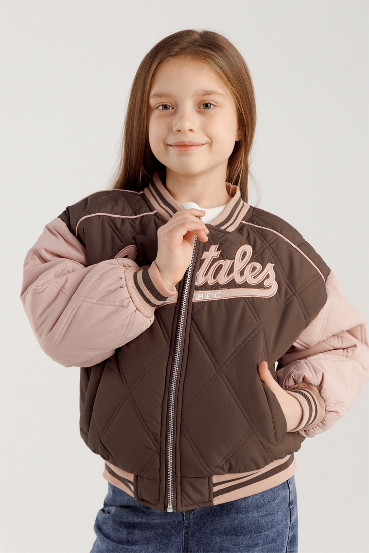 Фото Куртка для дівчинки XZKAMI 55228 146 см Коричневий (2000990255327D)
