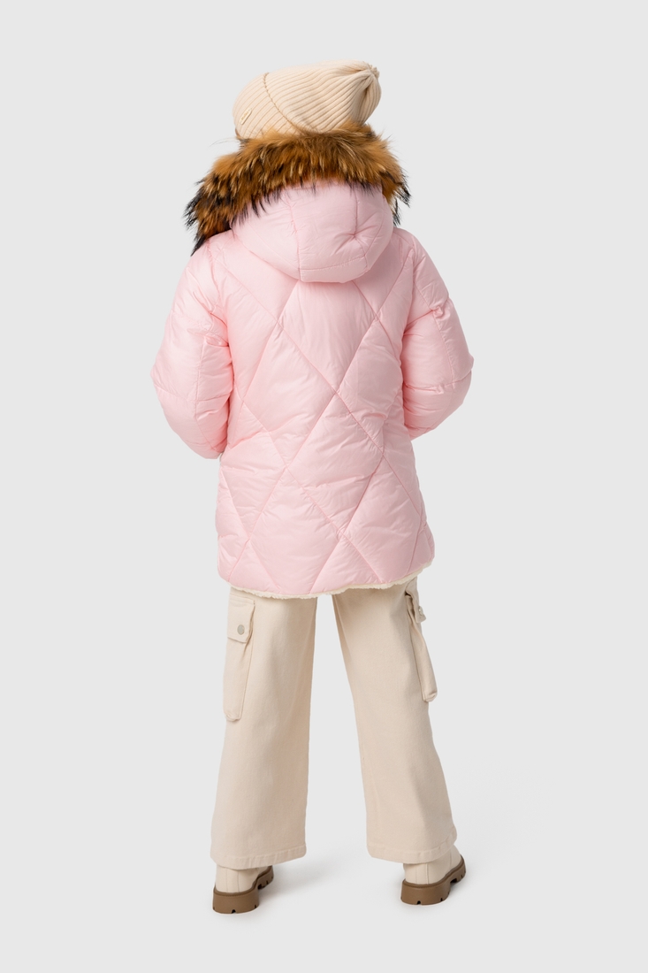 Фото Куртка зимова для дівчинки Feiying J-10 116 см Рожевий (2000989629689W)