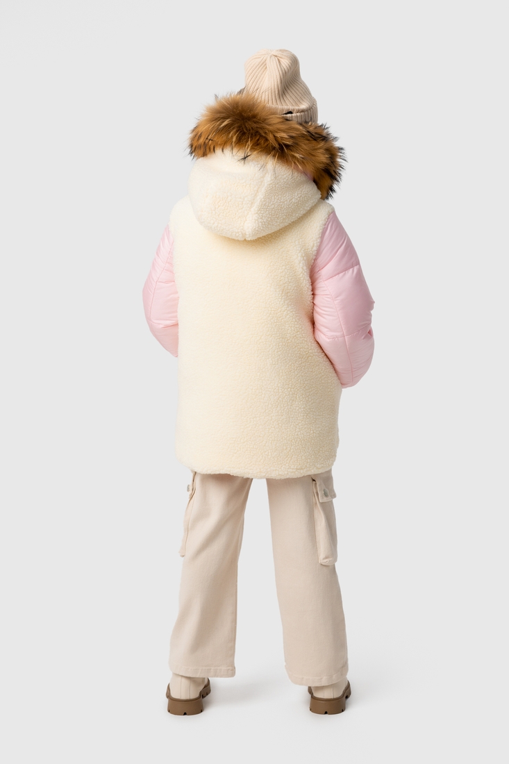 Фото Куртка зимова для дівчинки Feiying J-10 116 см Рожевий (2000989629689W)