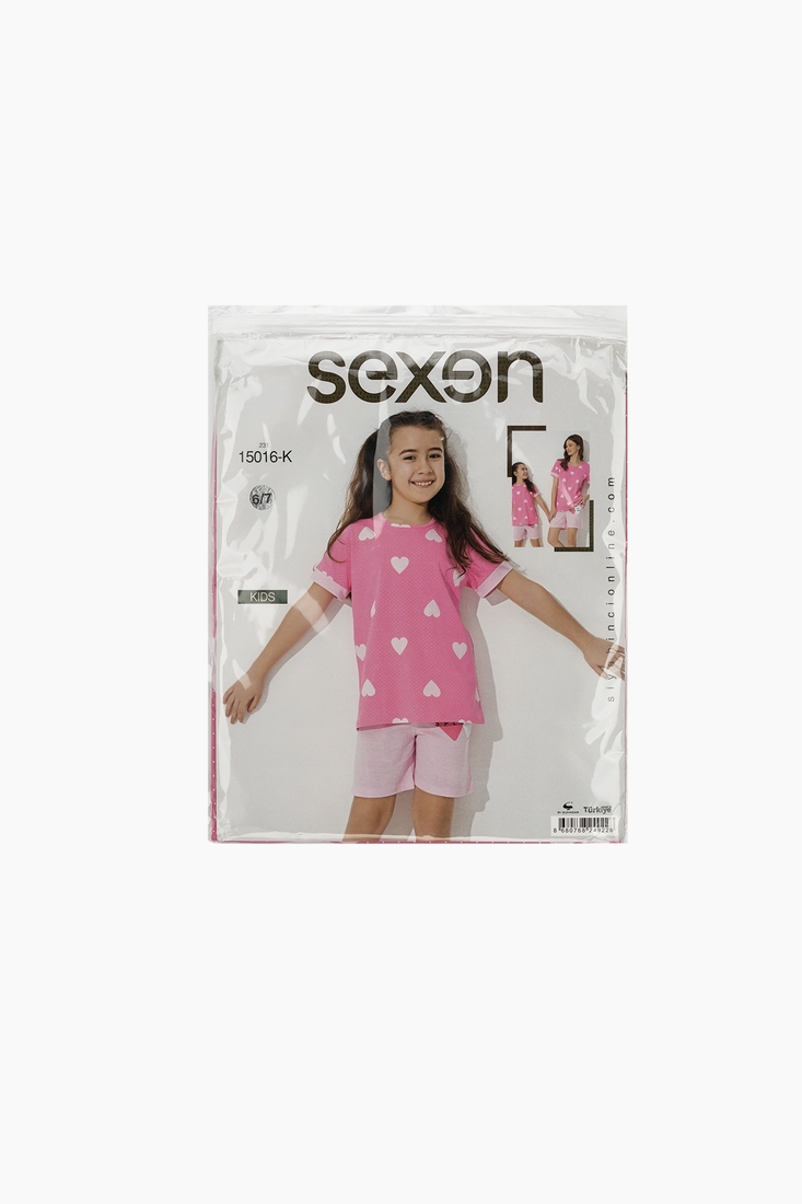 Фото Пижама для девочки Sexen 15016-K 14-15 Розовый (2000989729464A)