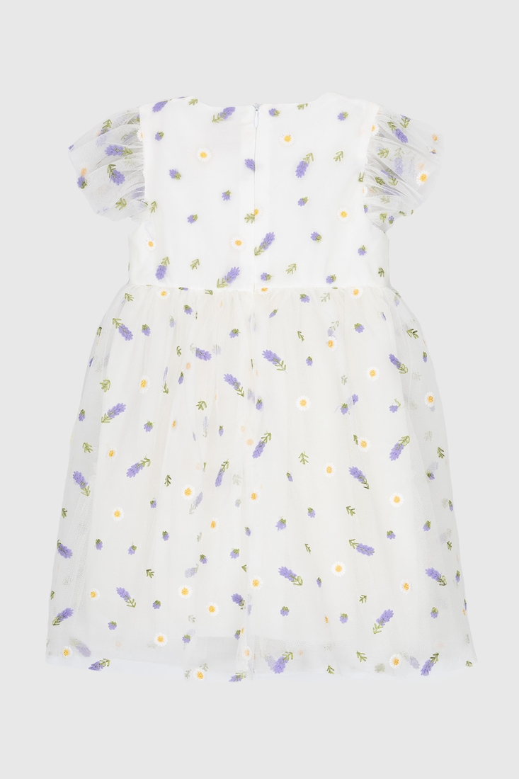 Фото Платье бальное с узором для девочки Wecan 24341 104 см Белый (2000990342904A)