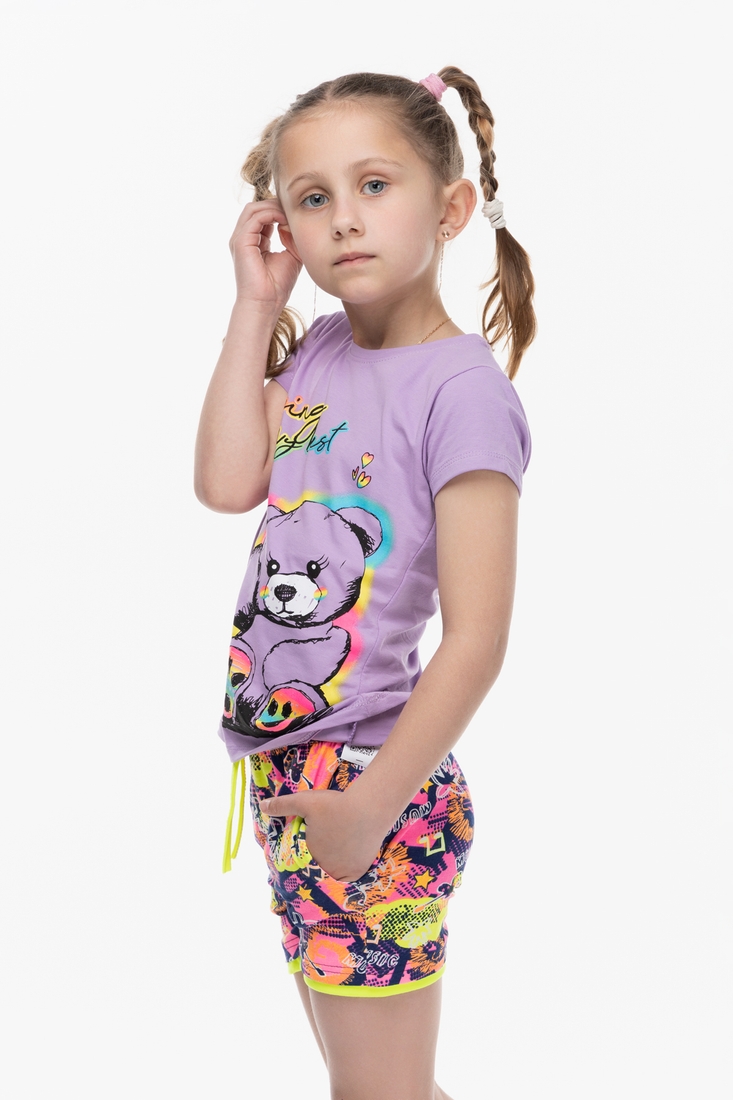 Фото Шорты с принтом для девочки Pitiki 011002.3 104 см Разноцветный (2000989666370S)