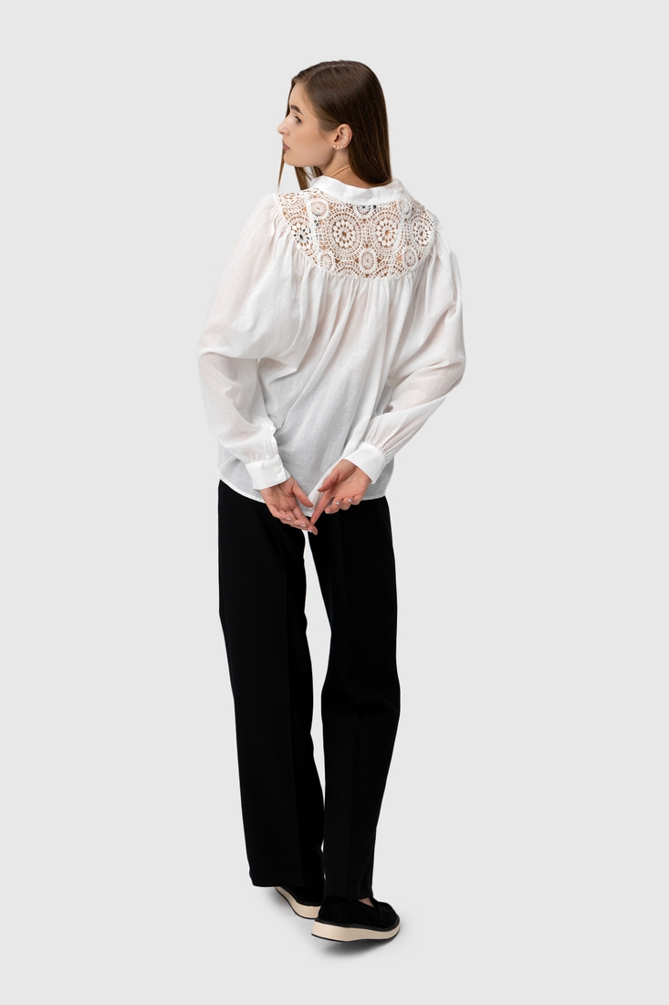 Фото Рубашка однотонная женская Es-Q 2684 L Белый (200098999958611D)