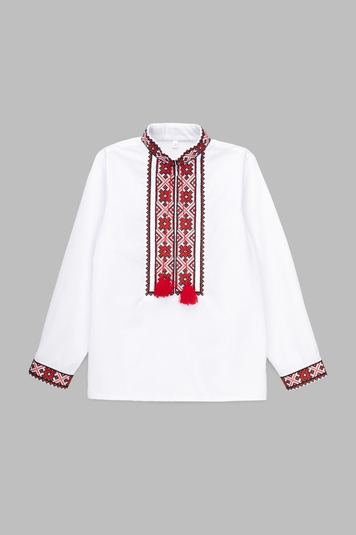 Фото Рубашка вышиванка для мальчика КОЗАЧЕК ОРЕСТ 152 см Красный (2000990029966D)