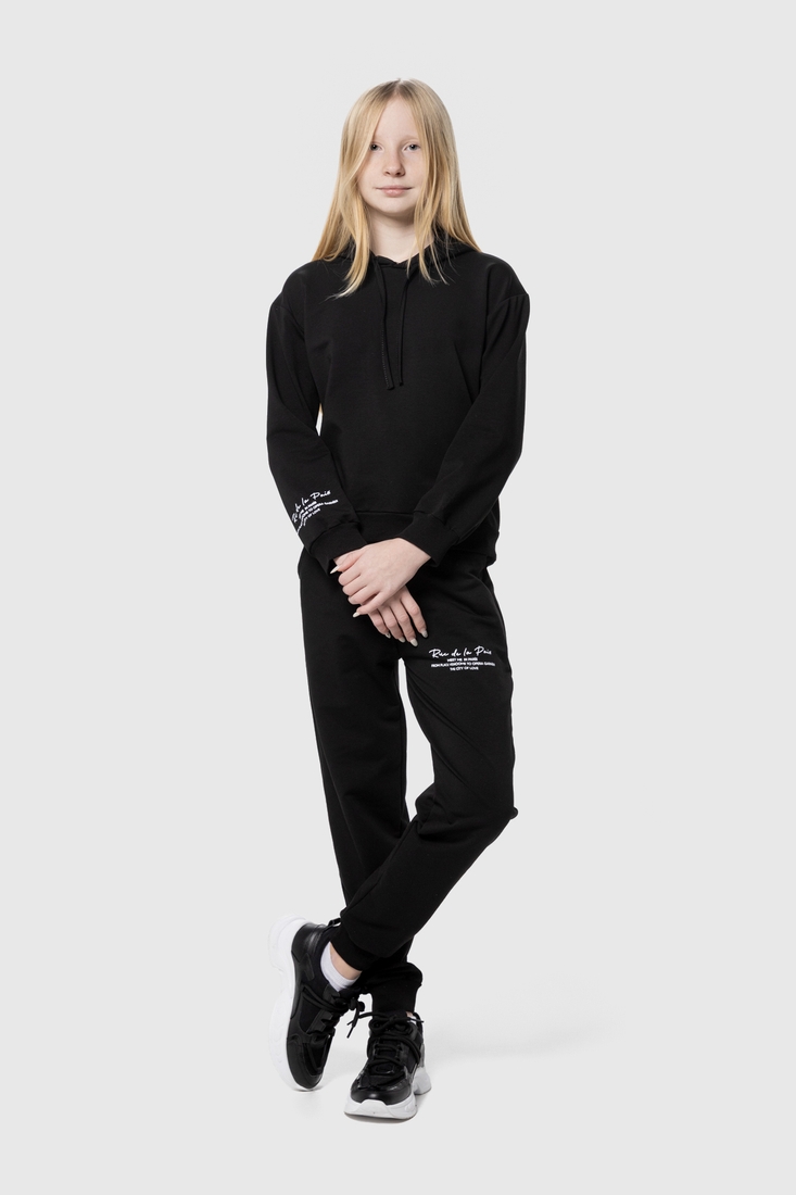 Фото Спортивные штаны однотонные для девочки Atabey 10353.2 164 см Черный (2000990156525D)